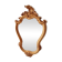 Vintage rococo mirror in gilded resin
