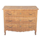 Commode de style Louis xv en merisier décapée