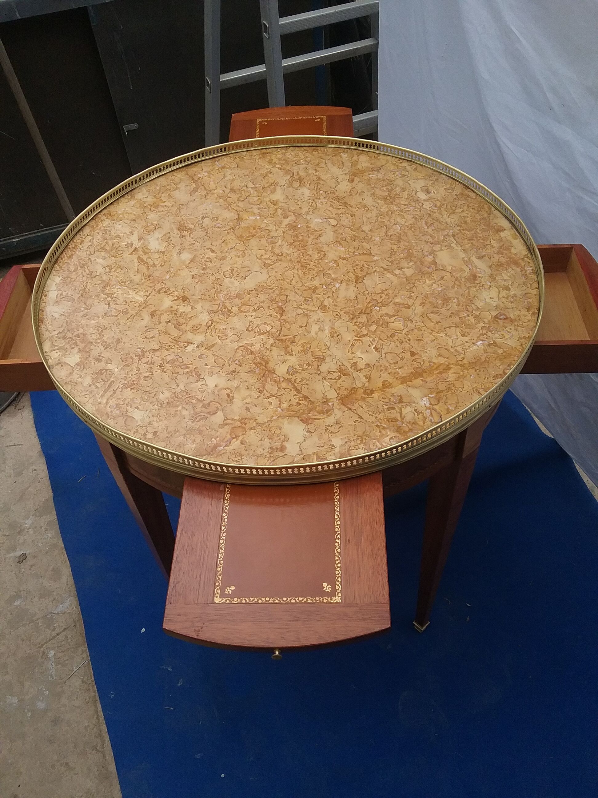 Hot water bottle table