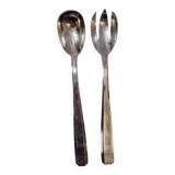 Art Deco silver salad servers