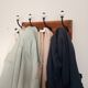 Vintage-style wall coat rack – 4 double hooks – 40 cm