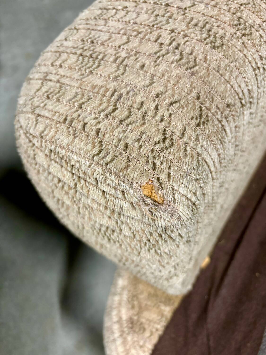 Pair of seventies foam armchairs