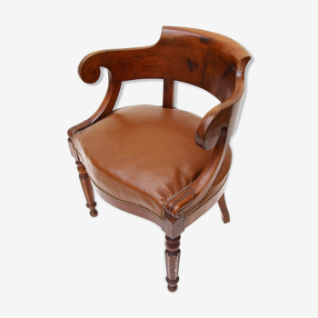 Fauteuil fin 19ème en noyer