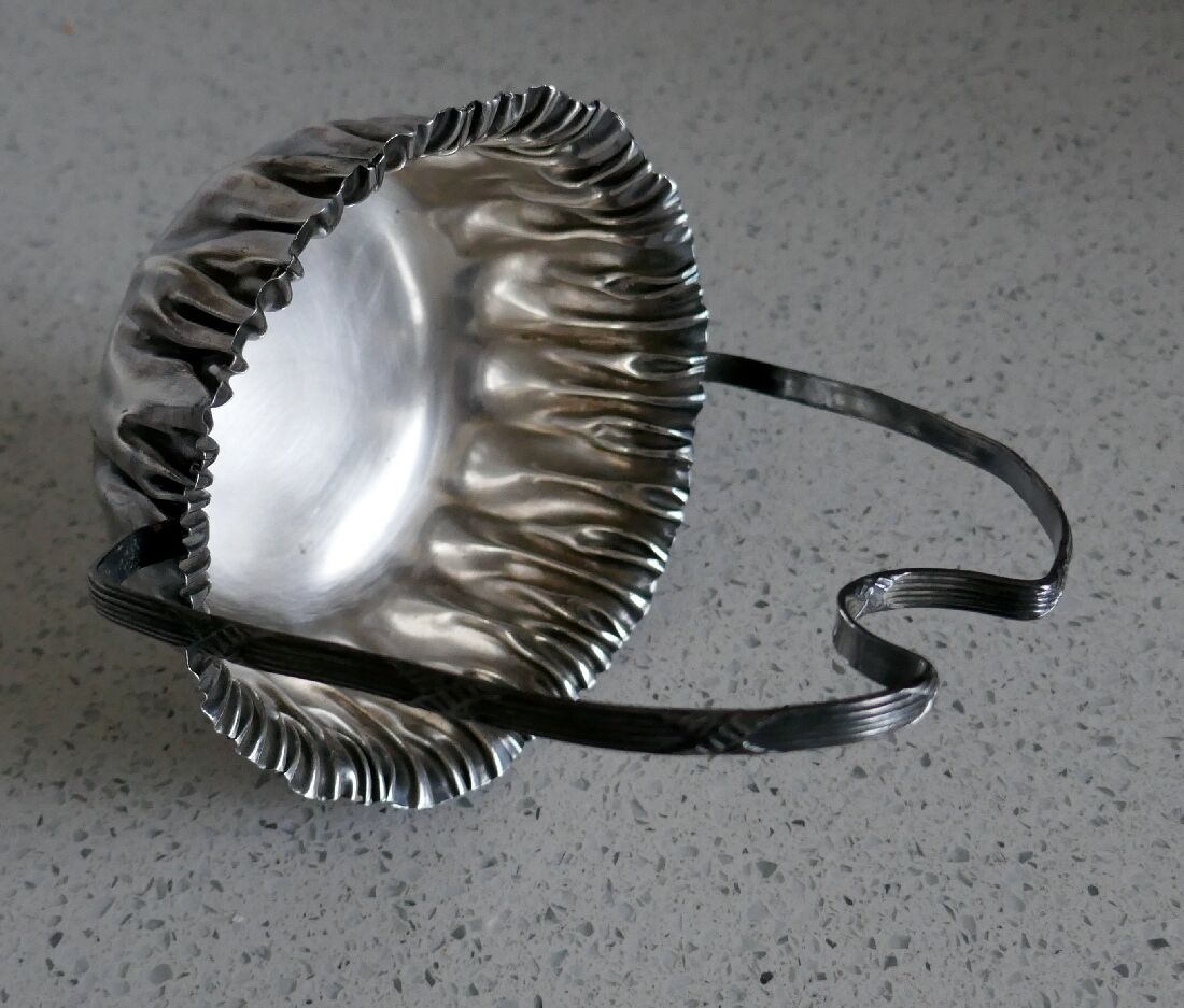 Silver metal basket