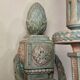Pair of Louis XVI Style Wall Lights in Carved and Painted Wood, Circa 1900