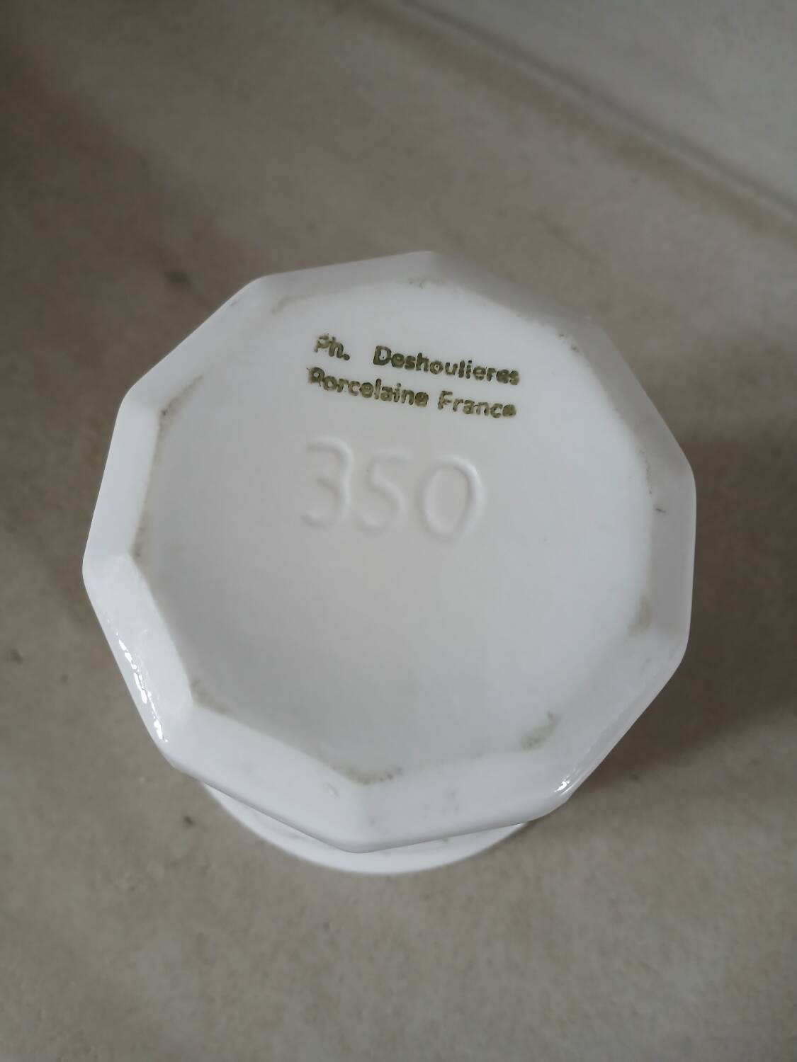Antique porcelain jam jar
