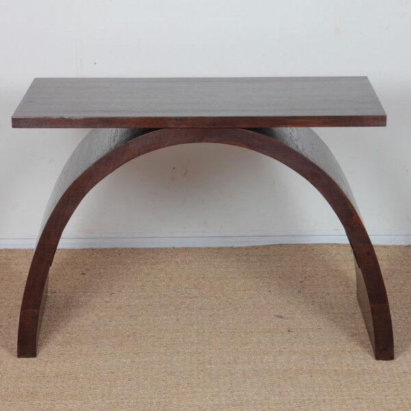 Table basse/d'appoint en chêne, travail français des années 1930