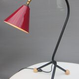 Tripod bedside lamp red Sputnik