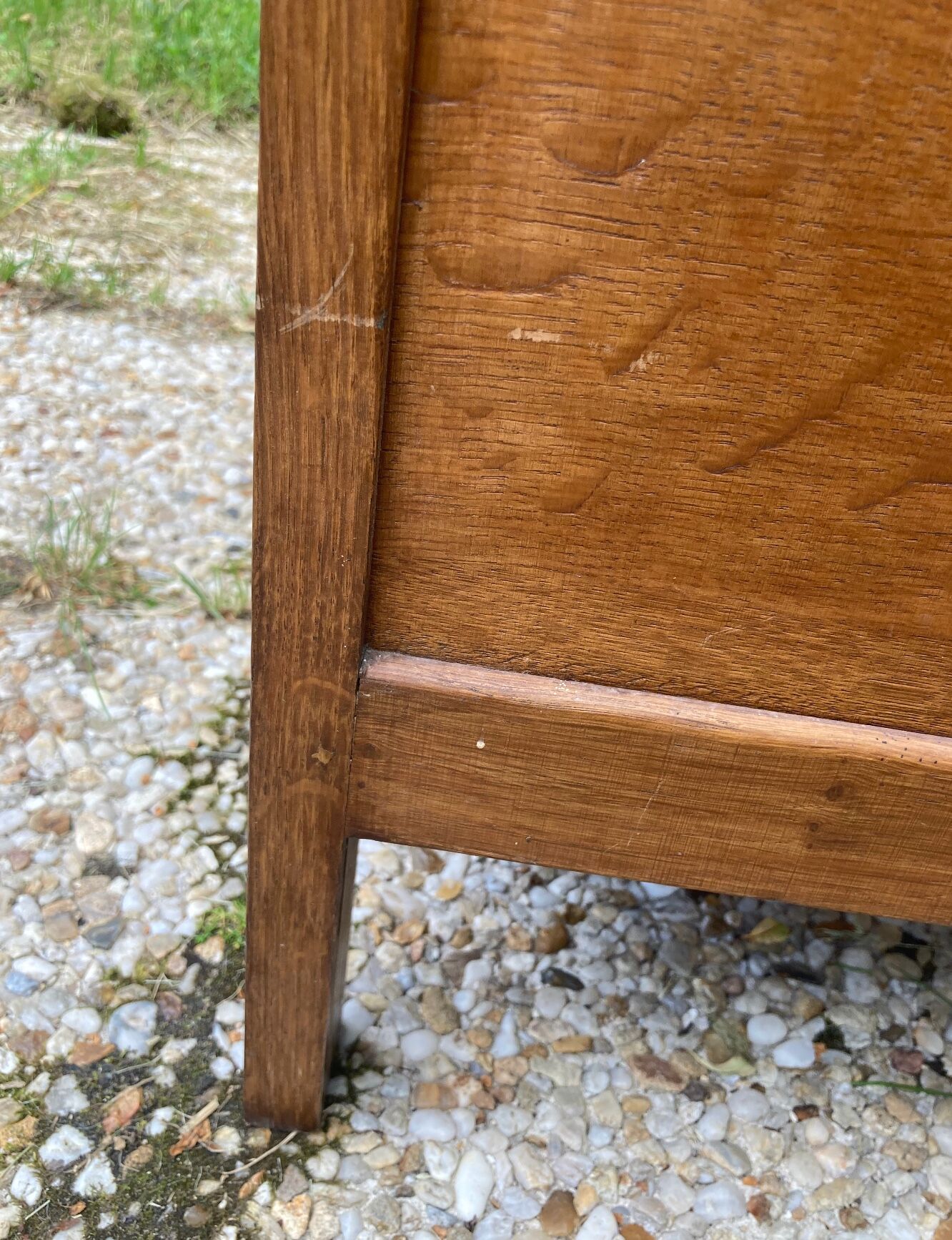 Vintage chest of drawers compass feet