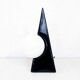Pyramid lamp in ceramics 70s/80s