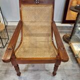 Colonial rattan planter armchair