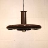 Brown vintage Fog & Morup pendant lamp: Hans Due Optima model, mid-century.