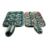 Set of two Robert Picault snail pans
