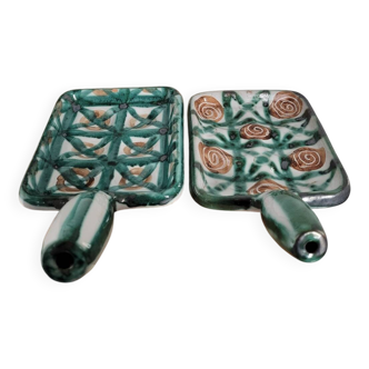 Set of two Robert Picault snail pans