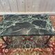 Louis XVI style coffee table in gilded brass and marble