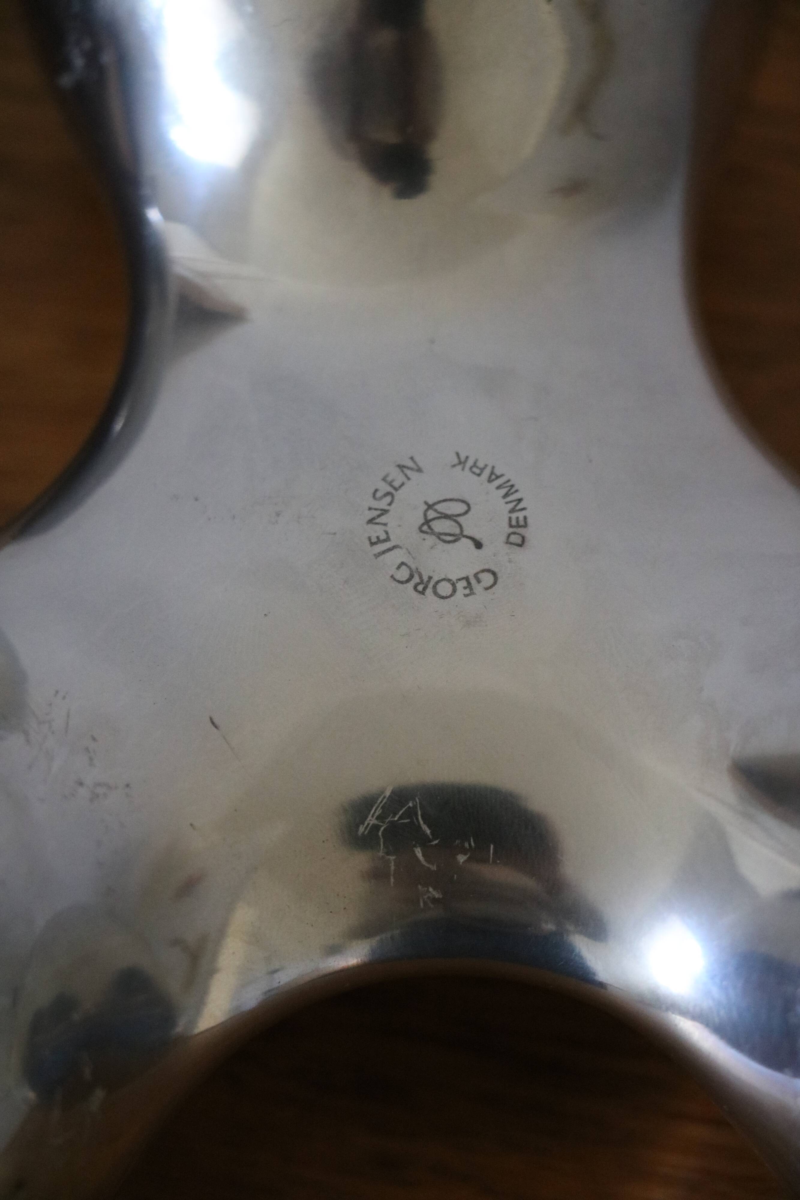 Pair of Scandinavian candlesticks by Arne Jacobsen for Georg Jensen