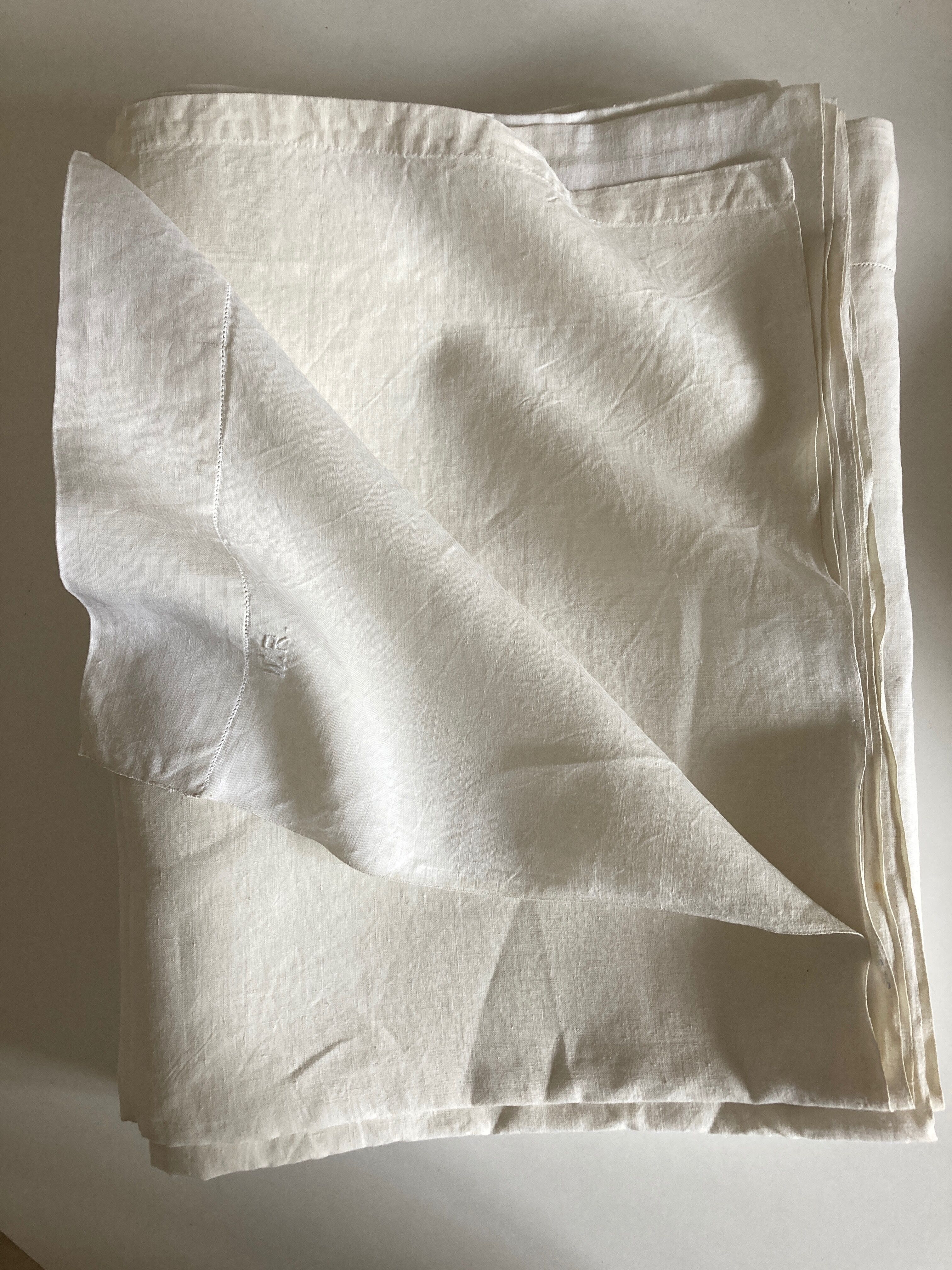 Linen thread chateau cloth width 260cm reserve linen