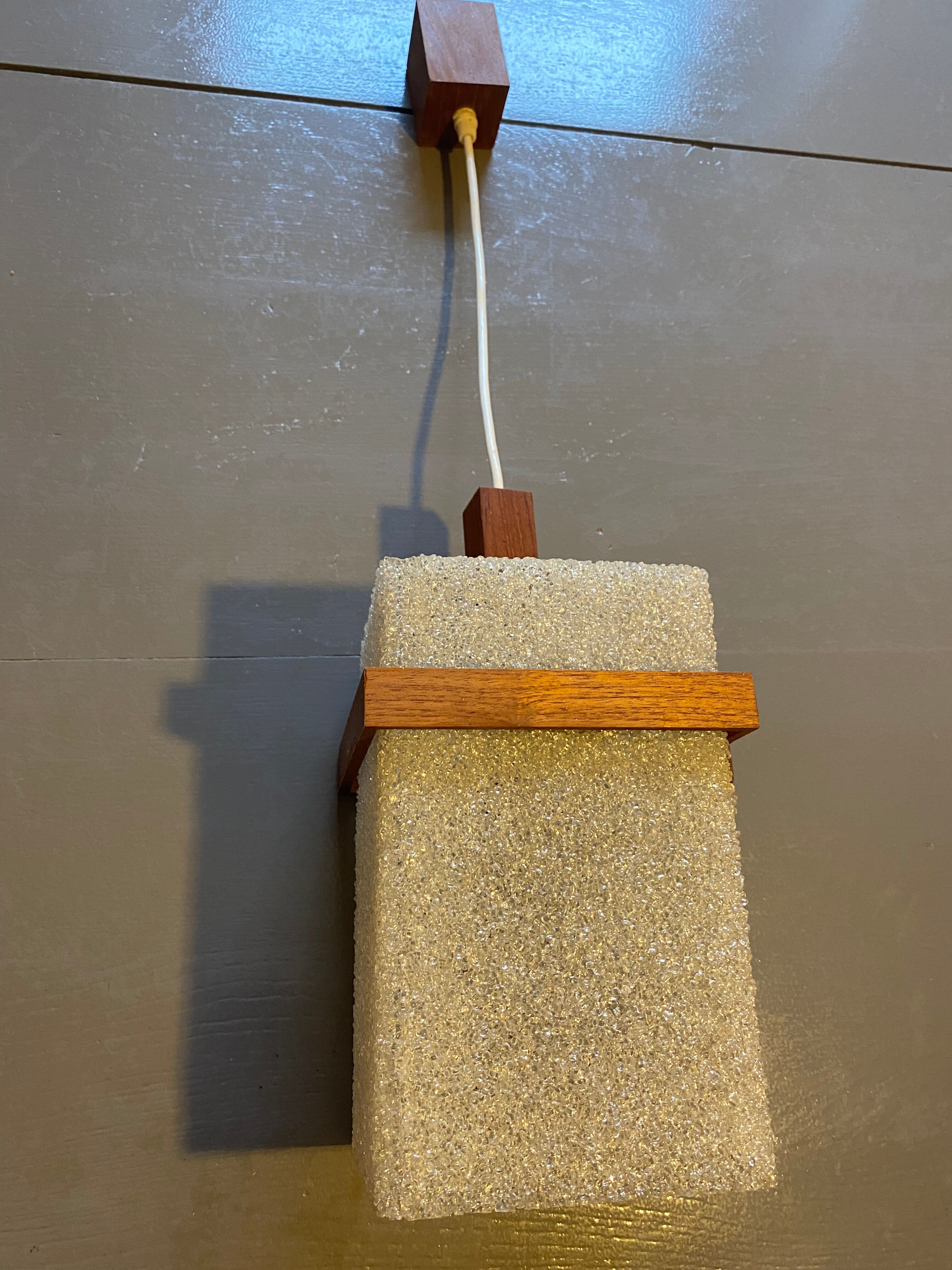 Perspex hanging lamp