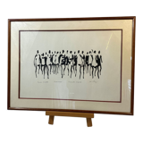 Walk- signed silkscreen printing
