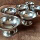 Lot de 6 coupes sur pied métal