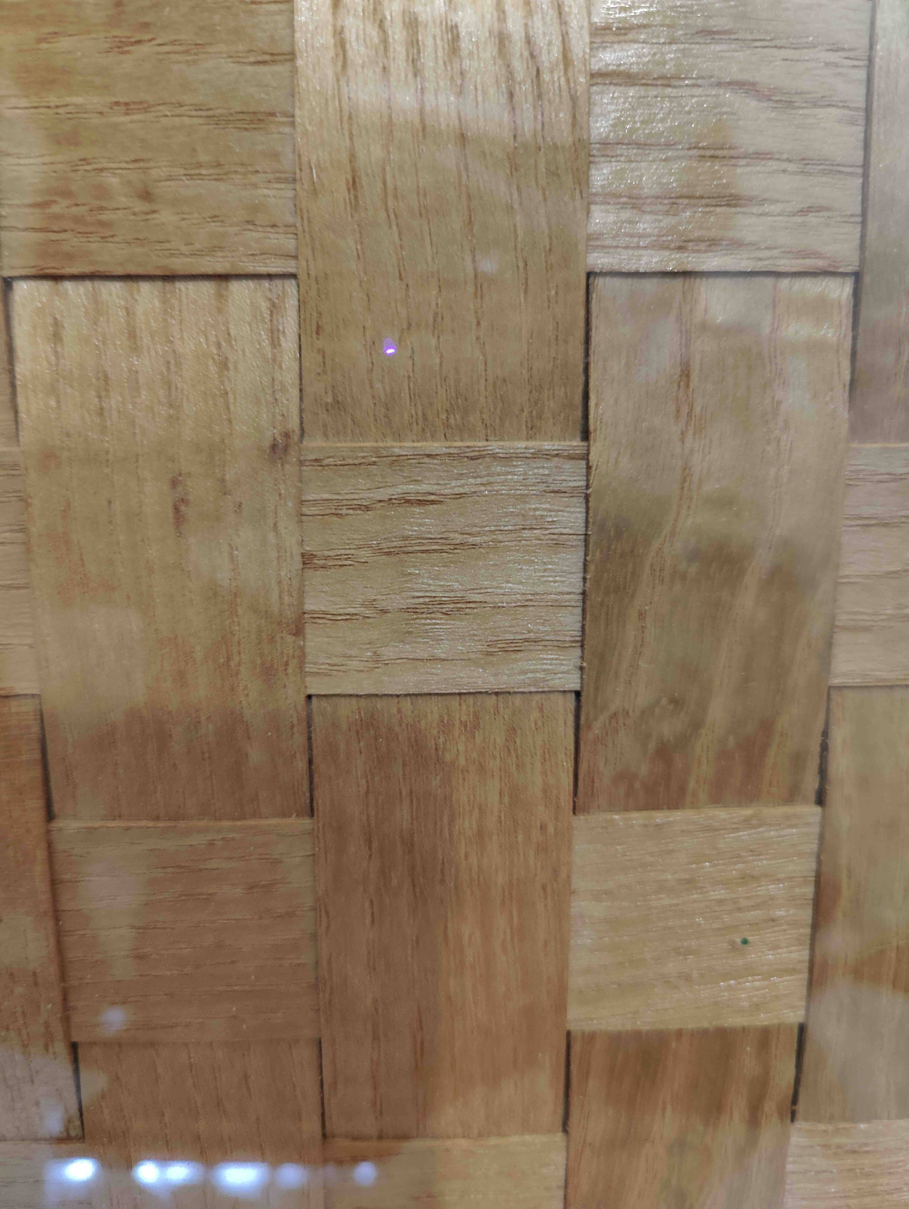 Woven wooden tray