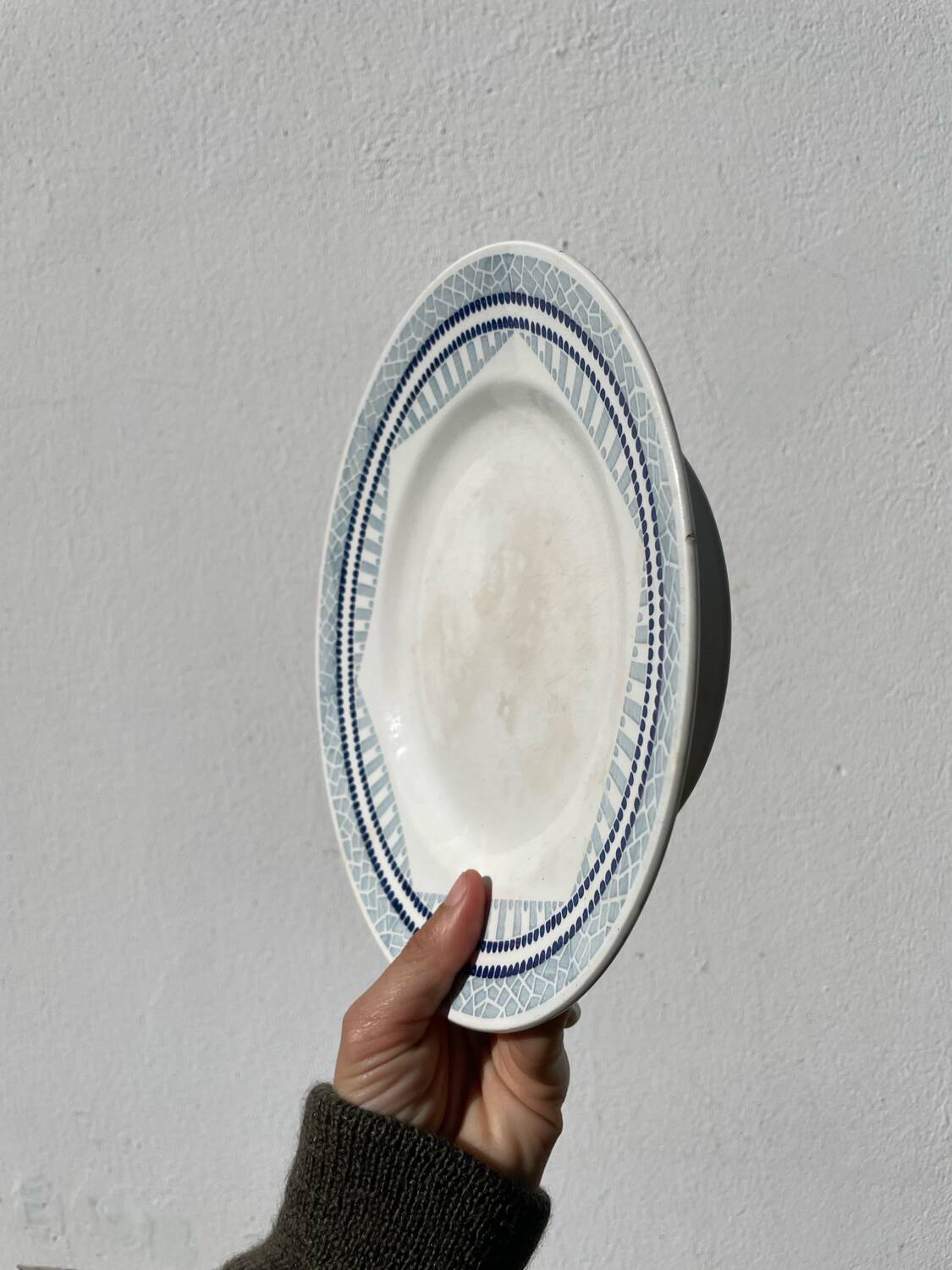 Moulin des loups ceramic fruit bowl / antique dish