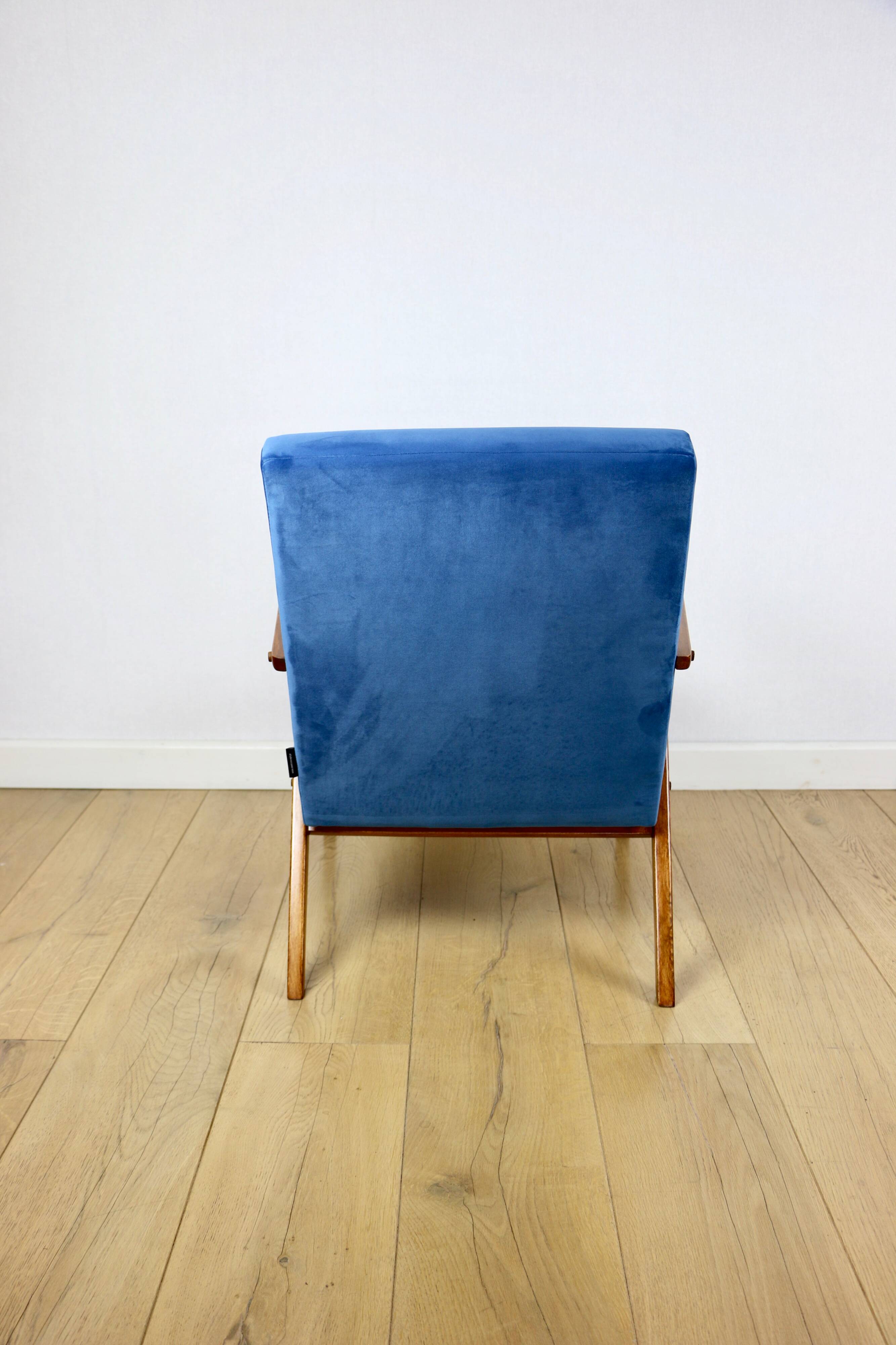 B-310 VAR armchair sea blue blue velvet - 2 pieces available