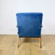 B-310 VAR armchair sea blue blue velvet - 2 pieces available