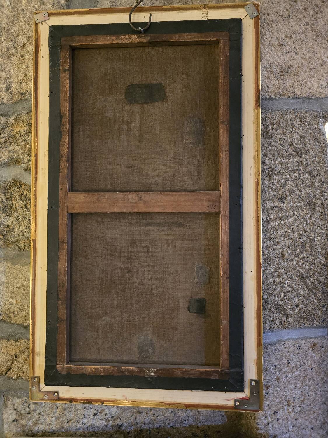 Oil on canvas with bouquet