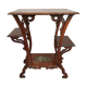 Table desserte art nouveau noyer