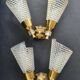 Pair of double light wall sconces from the 1960s.