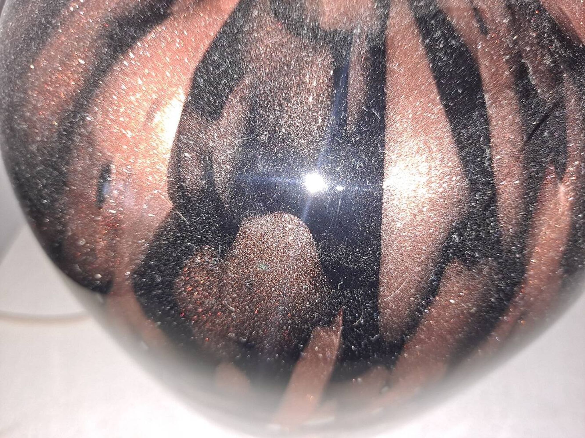 Murano Avventurina Table Lamp c1969 V Nason