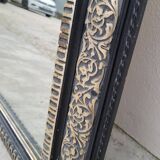 Louis Philippe Napoleon III mirror in decorated gilded wood - 1m70