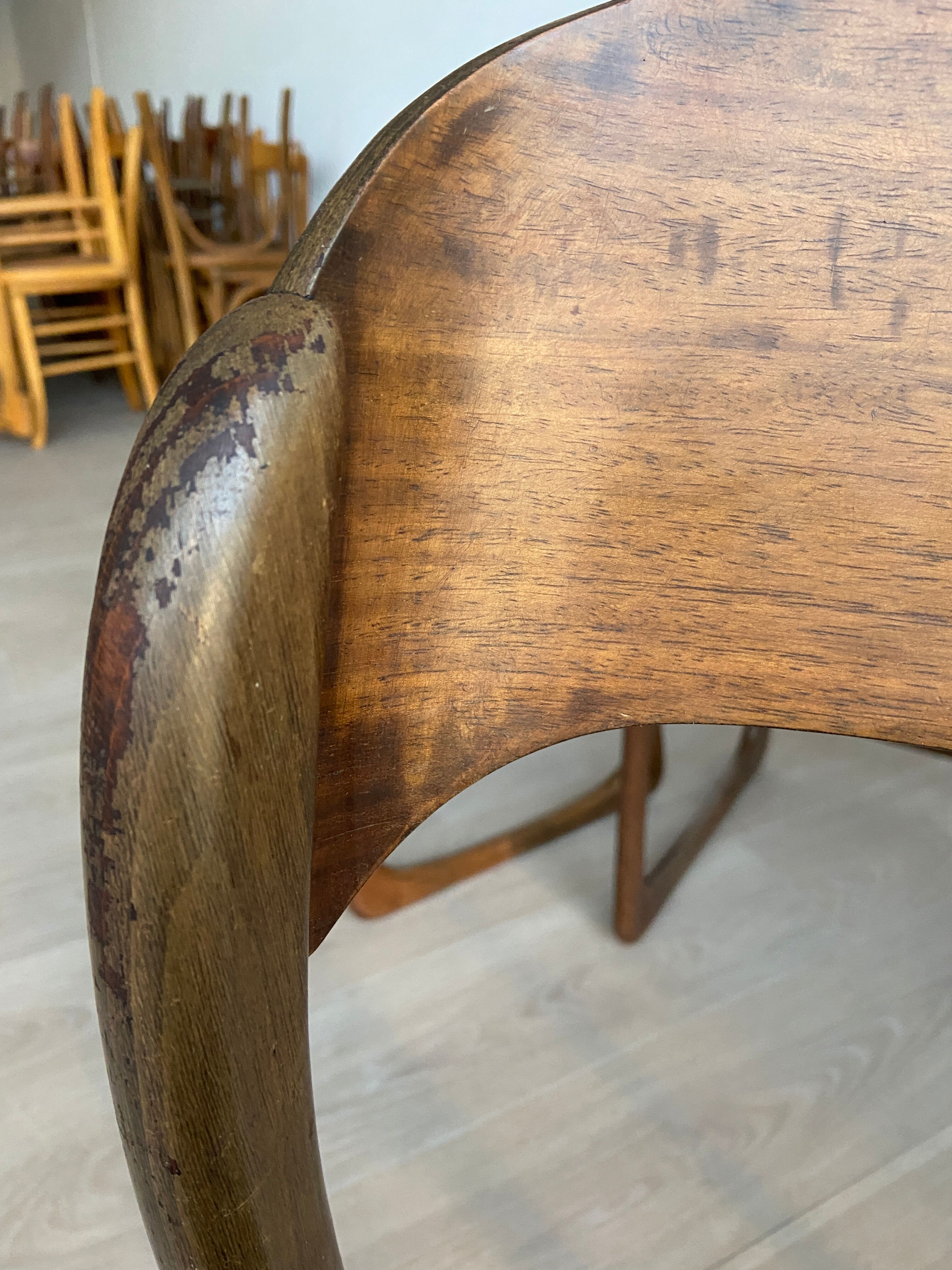 Set of 4 baumann chairs model sled 1960