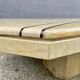 Low table in travertine and onyx 80'