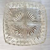 Glass dish with compartments