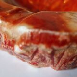 Vintage ashtray / pocket in red alabaster by Romano Bianchi, Italy 1960