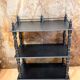 Antique black patinated shelf