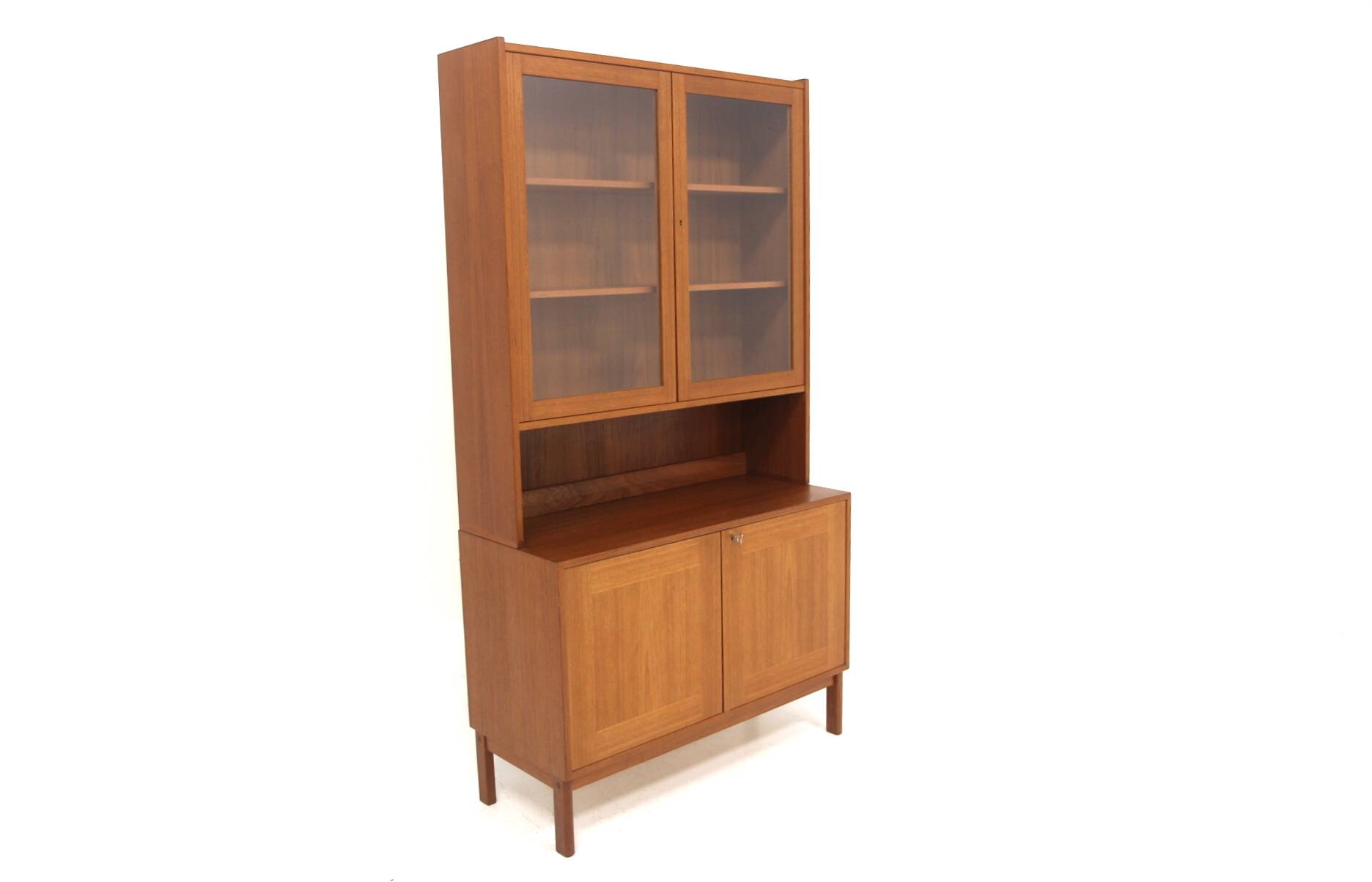 Bibliothèque scandinave en teck, Ulferts, Tibro, Suède, 1960