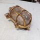 Brass marine corridor wall light