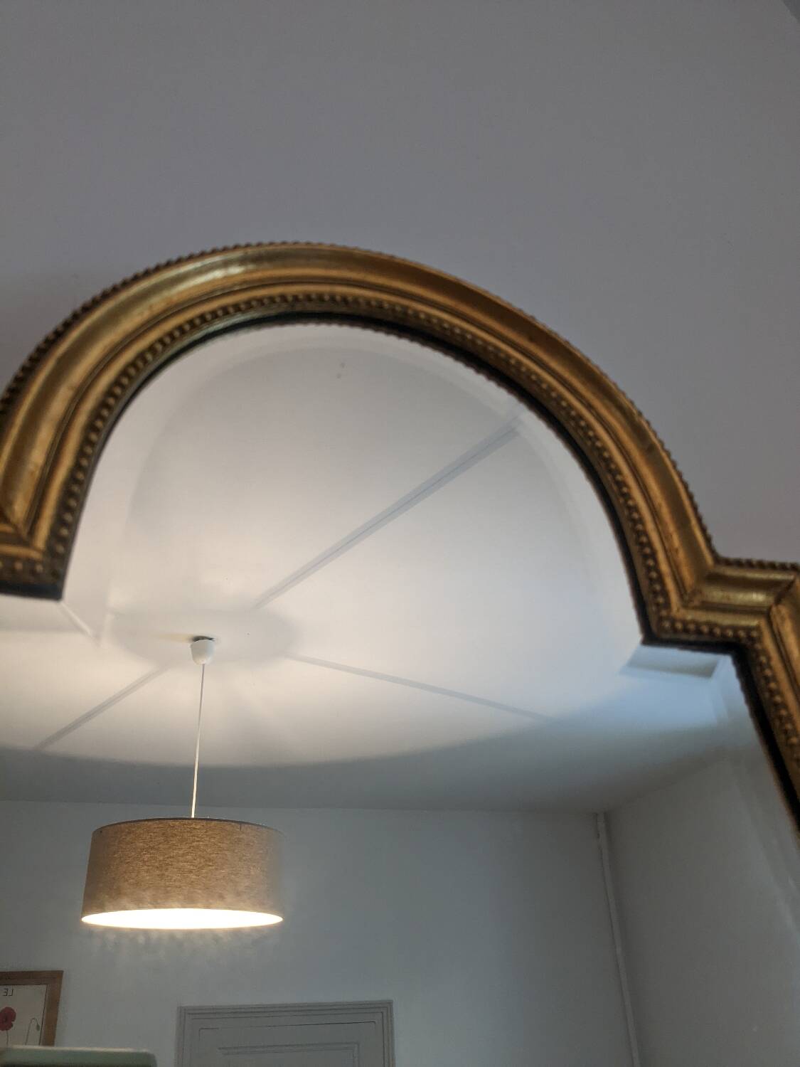 Old policeman's hat mirror