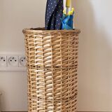Vintage rattan umbrella stand