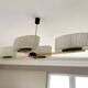 Large vintage 4-arm pendant light by Maison Arlus, designed in the 1950s-60s