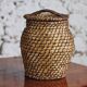 Panière en corde tressée vintage