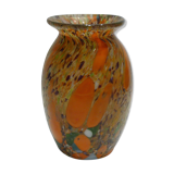 Vase ancien verre multicolore millefiori Murano