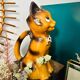 Large vintage cat carafe