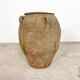 Antique mediterranean spanish terracotta olive jar