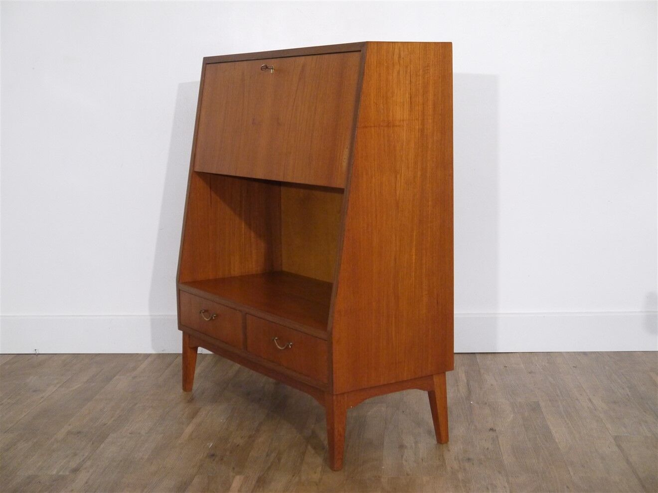Meuble bibliotheque vintage scandinave en teck 1960