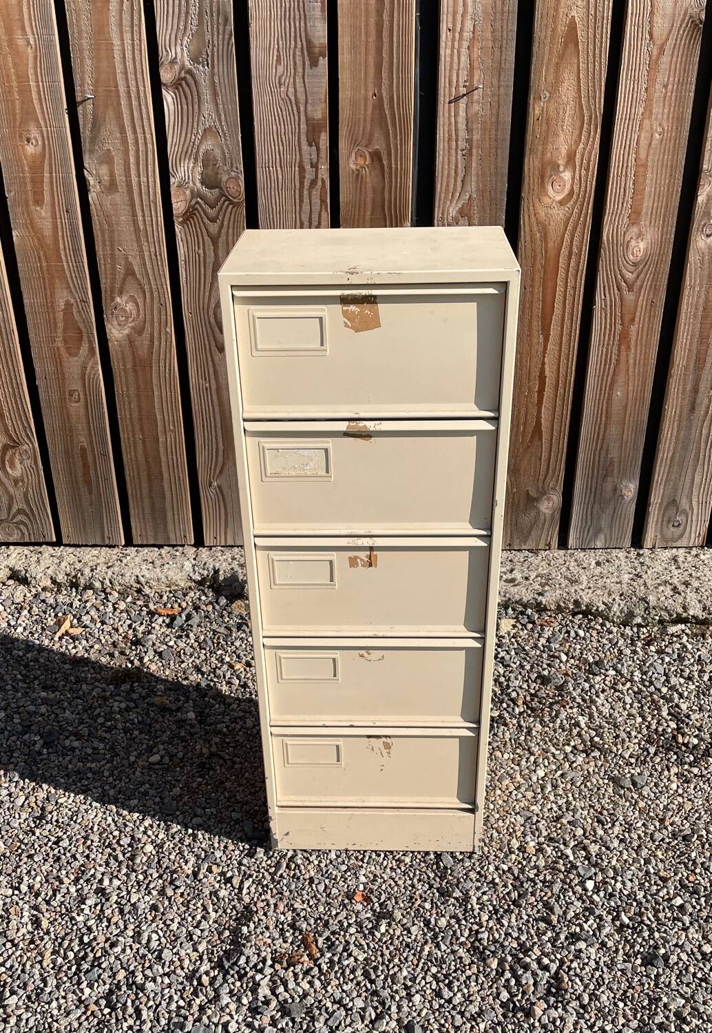 Industrial iron cabinet with flap
