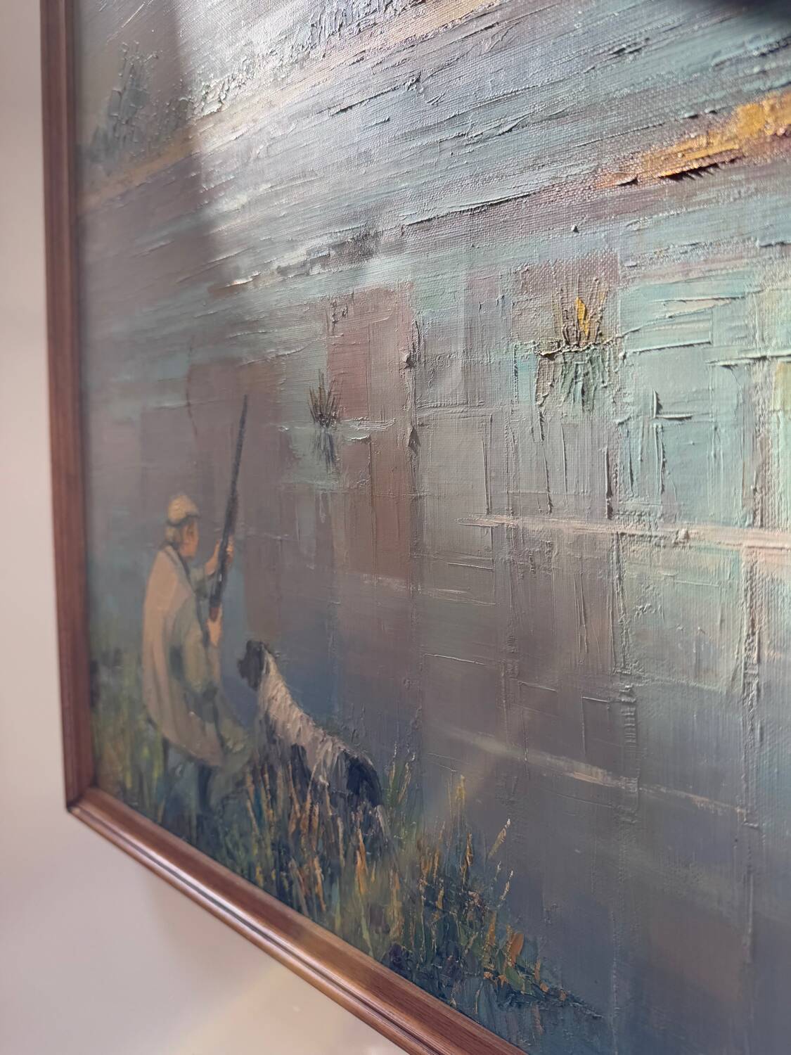 Tableau scène de chasse suzette mezie